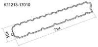 Прокладка клапанной крышки 11213-17010 NOK Прокладка клапанной крышки 11213-17010 NOK