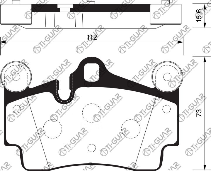 Тормозные колодки TG-0347/PN0347* Ti·GUAR