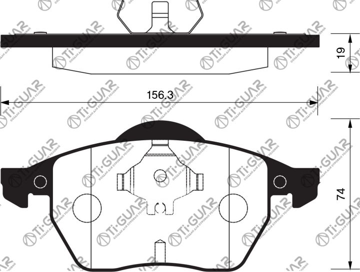 Тормозные колодки TG-0300/PN0300* Ti·GUAR