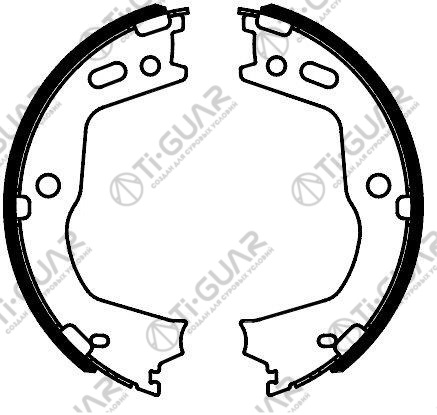 Тормозные колодки (РУЧНОГО ТОРМОЗА) TG-4521/FN0666* Ti·GUAR (комплект 4шт.) Тормозные колодки (РУЧНОГО ТОРМОЗА) TG-4521/FN0666* Ti·GUAR (комплект 4шт.)
