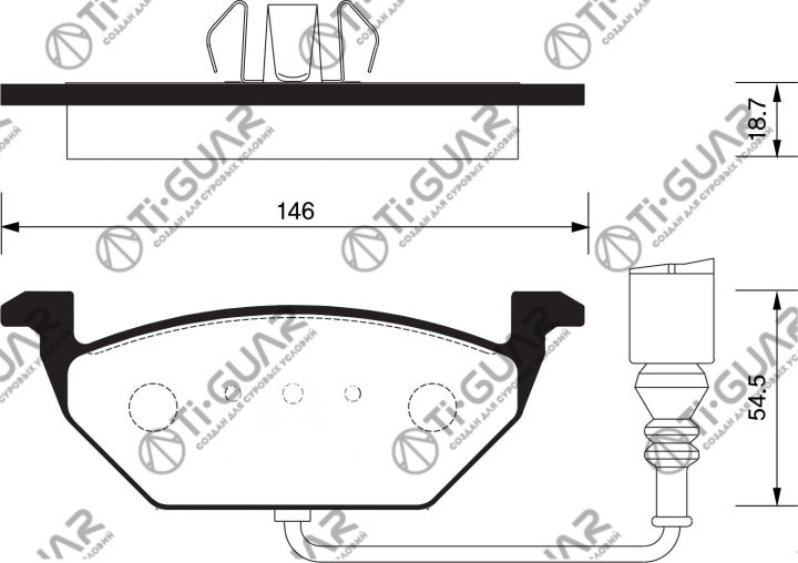 Тормозные колодки TG-0148/PN0148W* Ti·GUAR Тормозные колодки TG-0148/PN0148W* Ti·GUAR